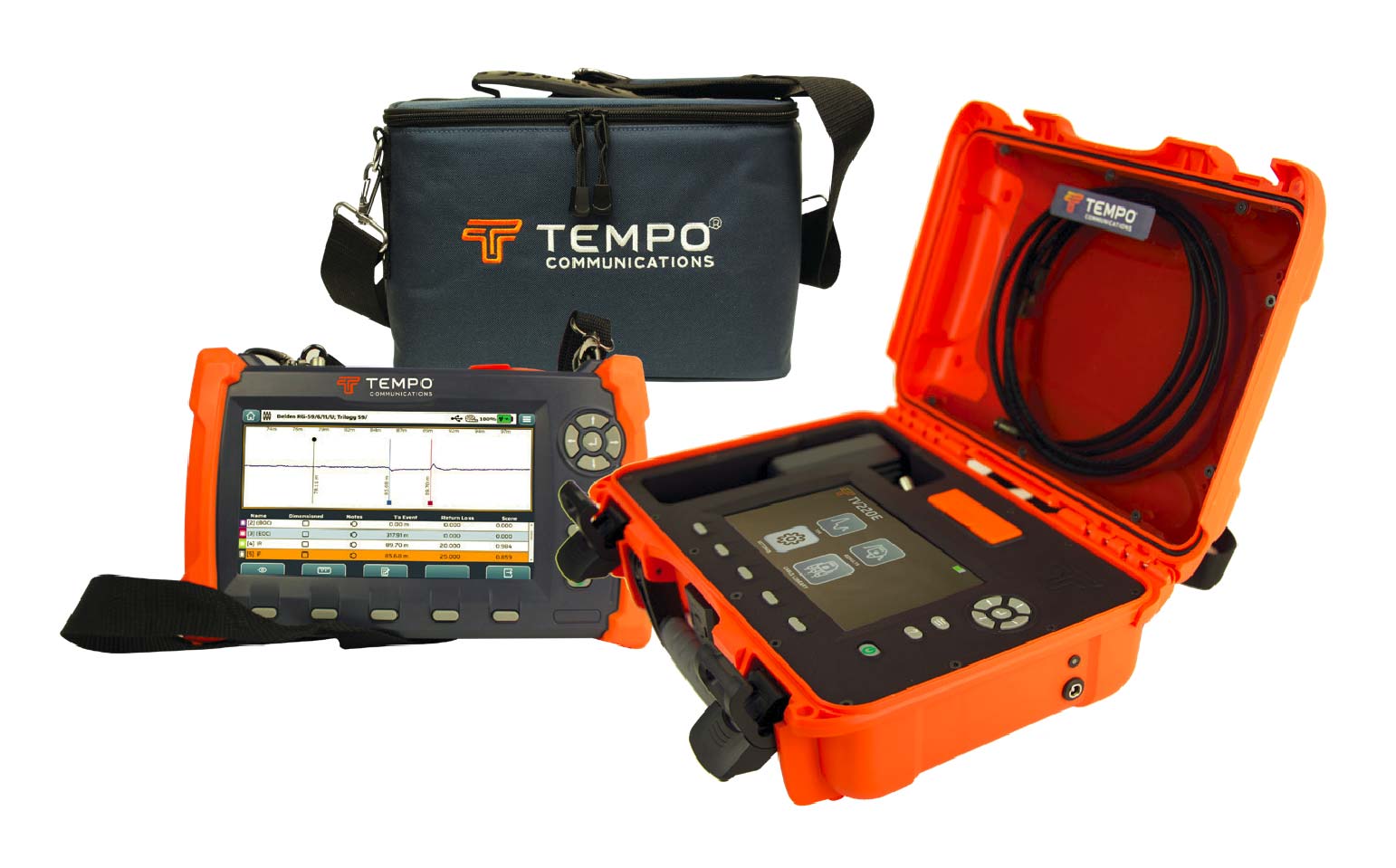 Tempo Communications/TV220E.TV220EX_大螢幕電纜障礙測試器TDR